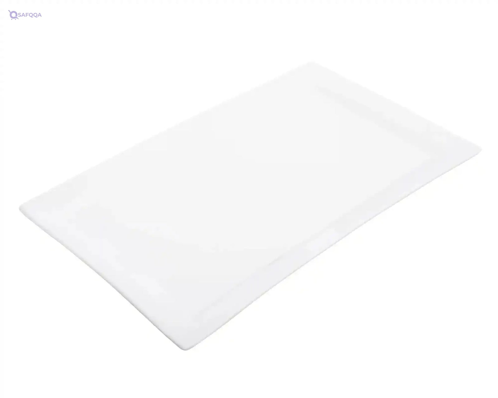 Rosa Porcelain Rectangular Service Dish, 43 cm Size - Safqqa
