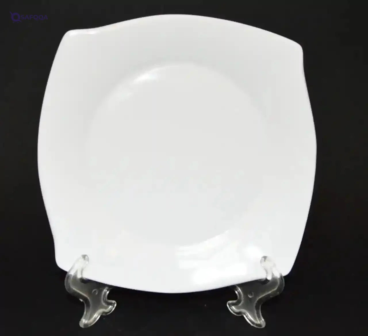 Pure Melamine Large Square Dessert Plate - Safqqa