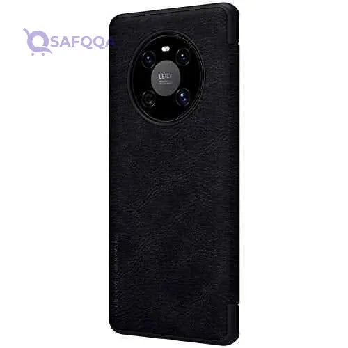 Nillkin Qin Leather Series Cover Case Designed For Huawei Mate 40/Mate 40 E - Black - Safqqa