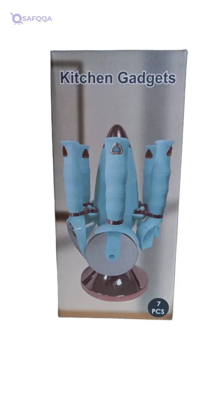 Flamer Kitchen Plastic Gadgets – 7-Piece Set - Safqqa