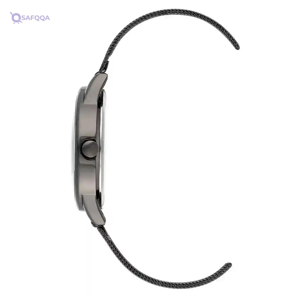 Nine West Women's Bracelet Watch, Silver/Gunmetal, Quartz Movement - Safqqa