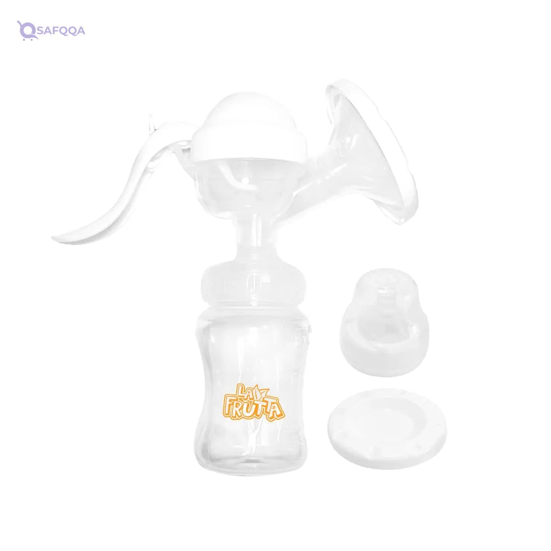 La Fruita (modern plain neck breast milk pump + 24 pieces of breast pads),Made from safe, BPA-free, and durable materials. - Safqqa