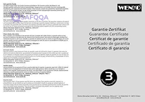 WENKO 20397100 Free standing toilet brush Samona Nature - Steel, 20 x 71.5 x 20 cm, Chrome-Damage Box - Safqqa