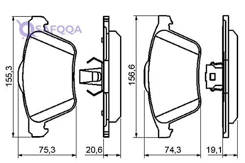 Bosch Brake Pad Set - Safqqa