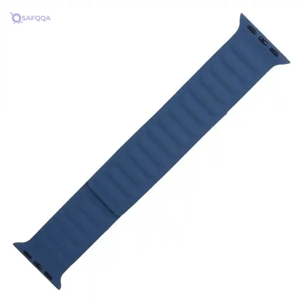 Generic Silicon Waterproof Wide Magnatic Watch Replacement Strap Compatible For Watch 40MM Or 41MM - Navy Brown - Safqqa Egypt