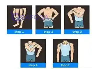 Henicepte Men Slimming Tummy Control Chest Compression Hide Gynecomastia Undershirt Shapewear - Safqqa Egypt