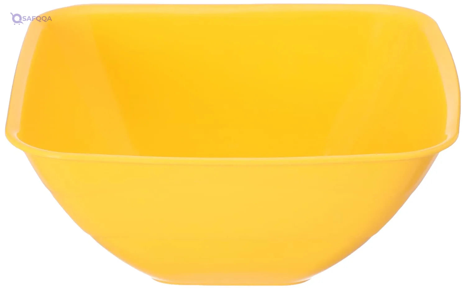 TITIZ Small Square Plastic Bowl , Yellow , 1.3 Liter - Safqqa