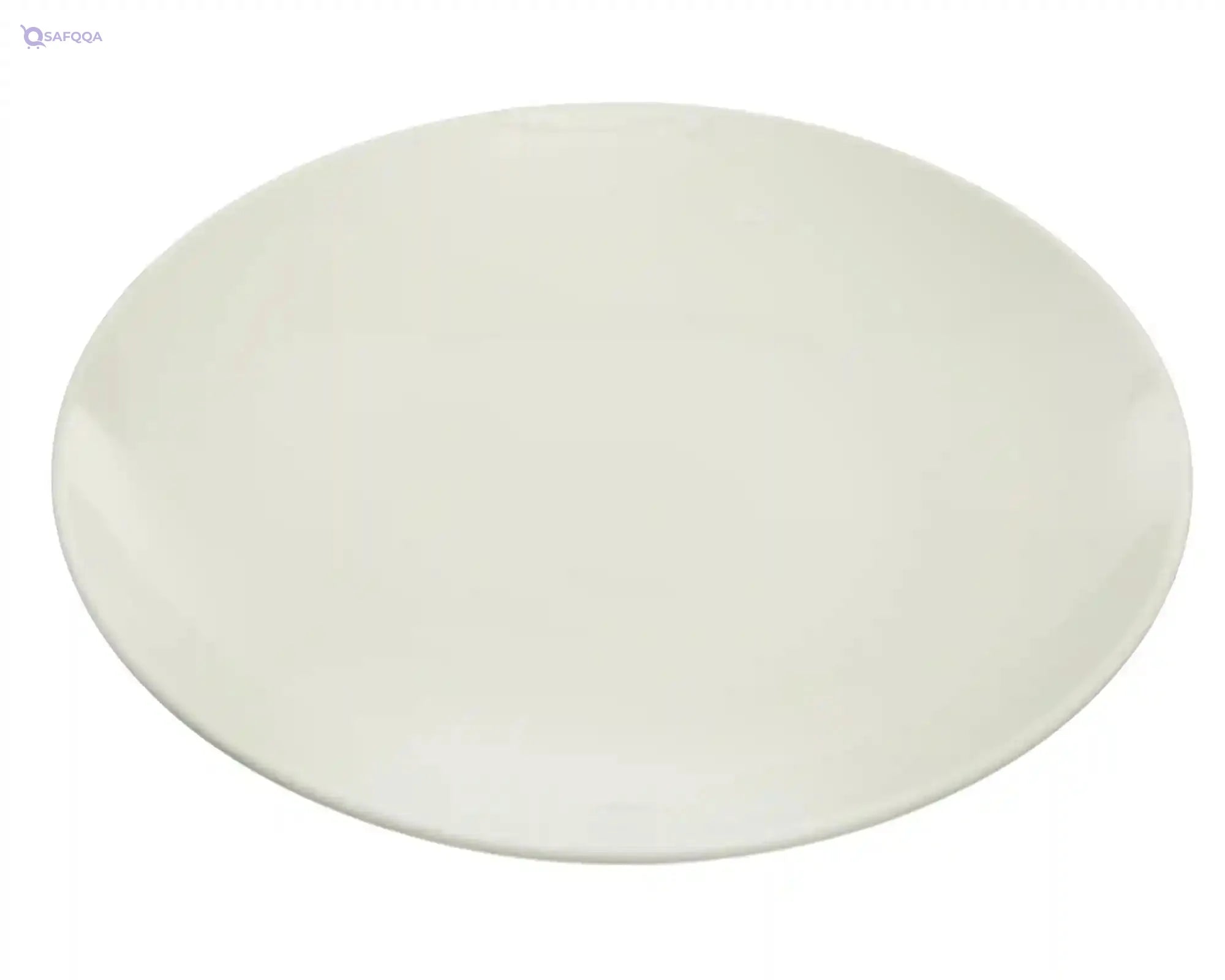 Rosa FM Plain Fruit Serving Plate, White - Safqqa
