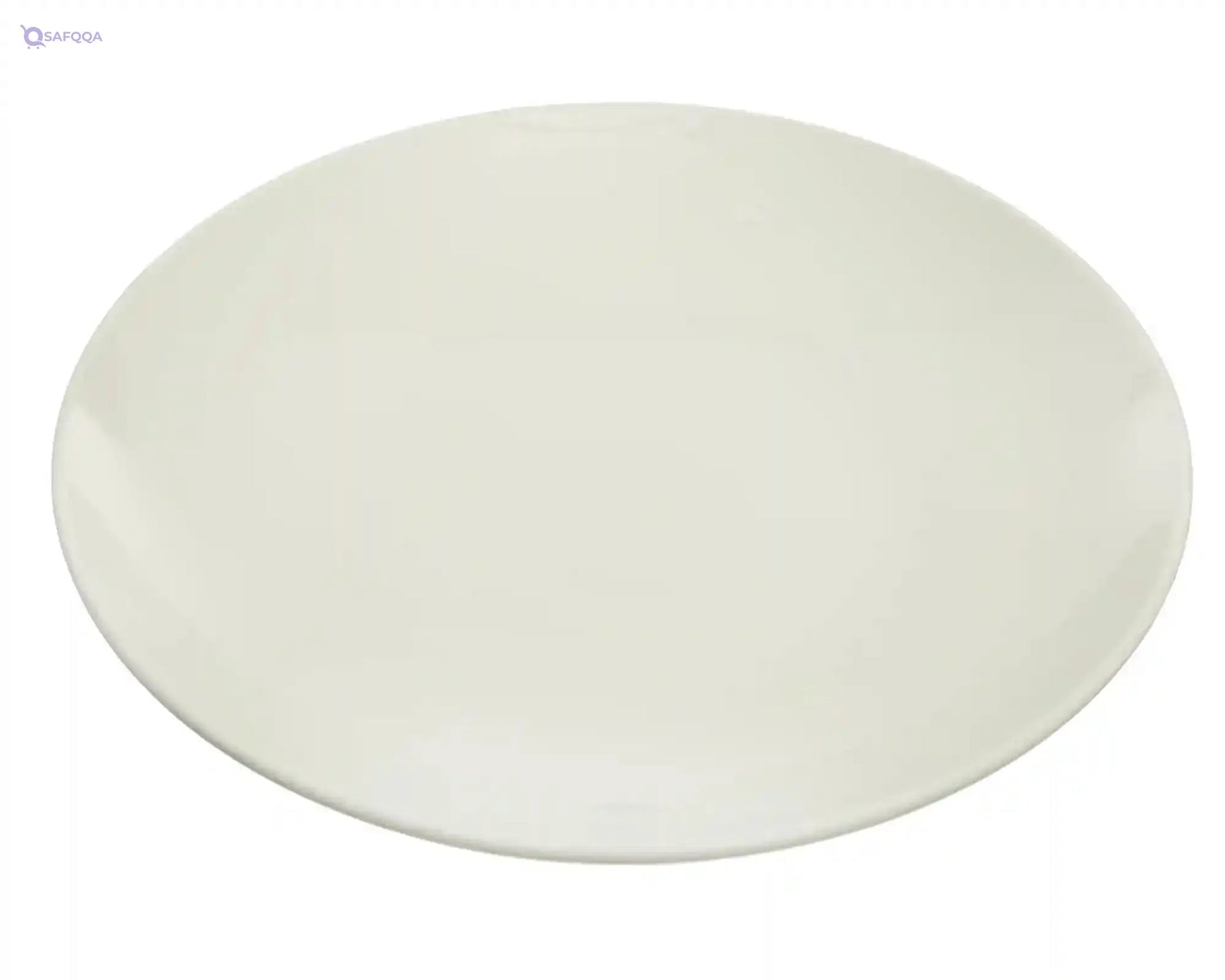 Rosa FM Plain Fruit Serving Plate, White - Safqqa