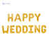 Foil Large Balloon Can Fills With Air Or Helium High Quality Materials Specially Made For Wedding Party Decoration Set Of 12 Pieces - Gold - Safqqa