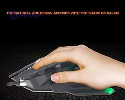 Meetion GM80 - Transformers Mechanical Gaming Mouse (4000 DPI) - For PC & Laptop - Black - Safqqa