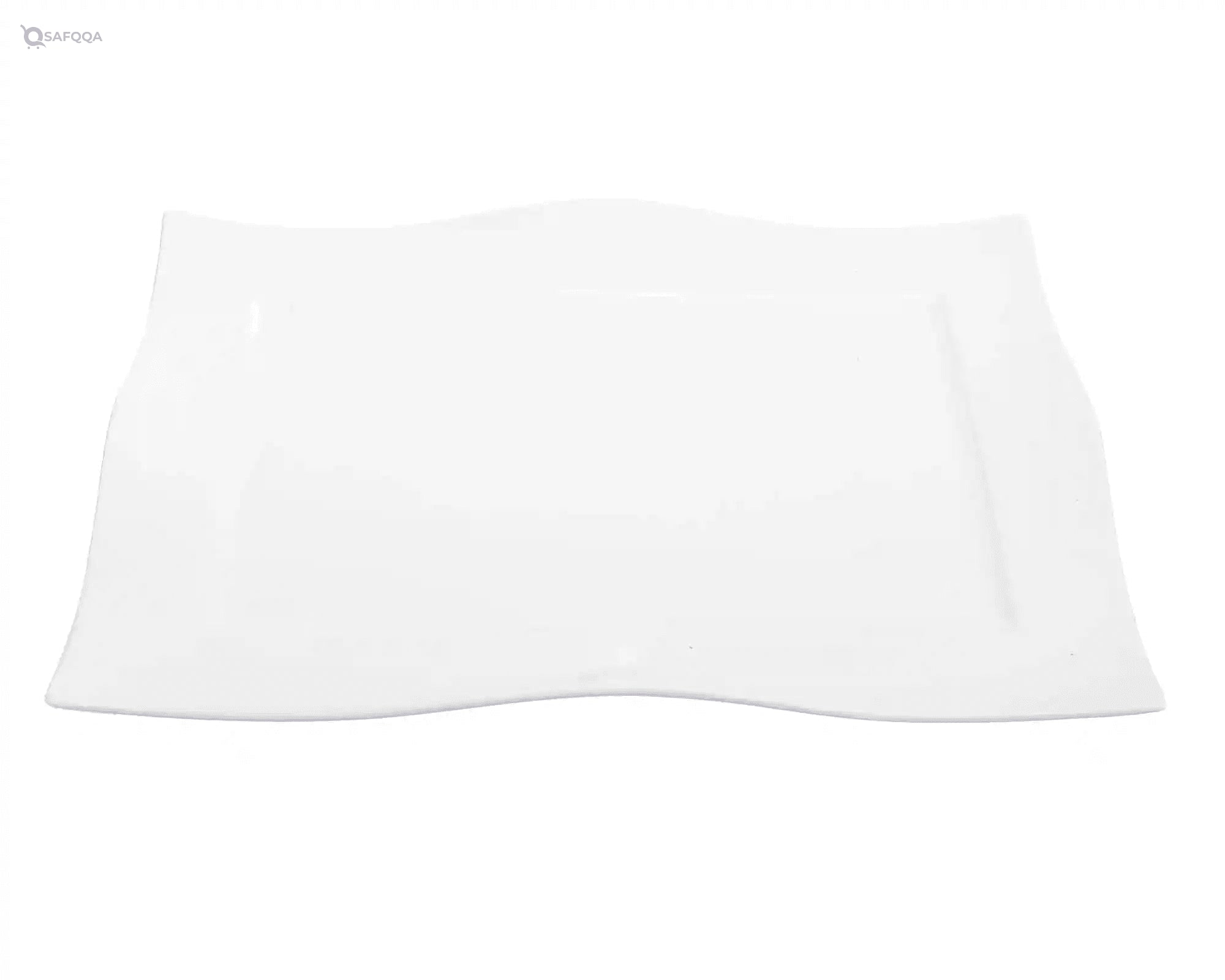 Rosa Porcelain Rectangular Service Dish, 46 cm Size - Safqqa