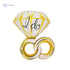 Foil Large Ring-Shaped Balloon Perfect for Engagement Parties - Safqqa