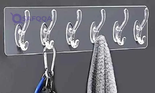 Heavy Duty Strong Adhesive Wall Hooks – For Bathroom & Kitchen - Safqqa