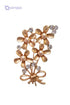 Brioche Suit Pin – Stainless Steel Rose-Shaped - Safqqa