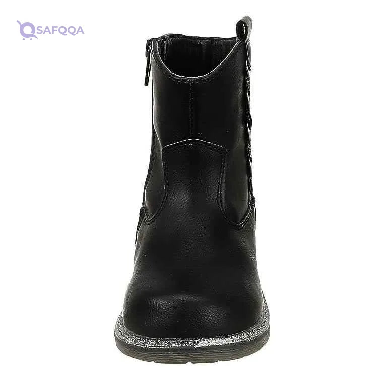 Sprox half boot polyster for girls- Black - Safqqa Egypt