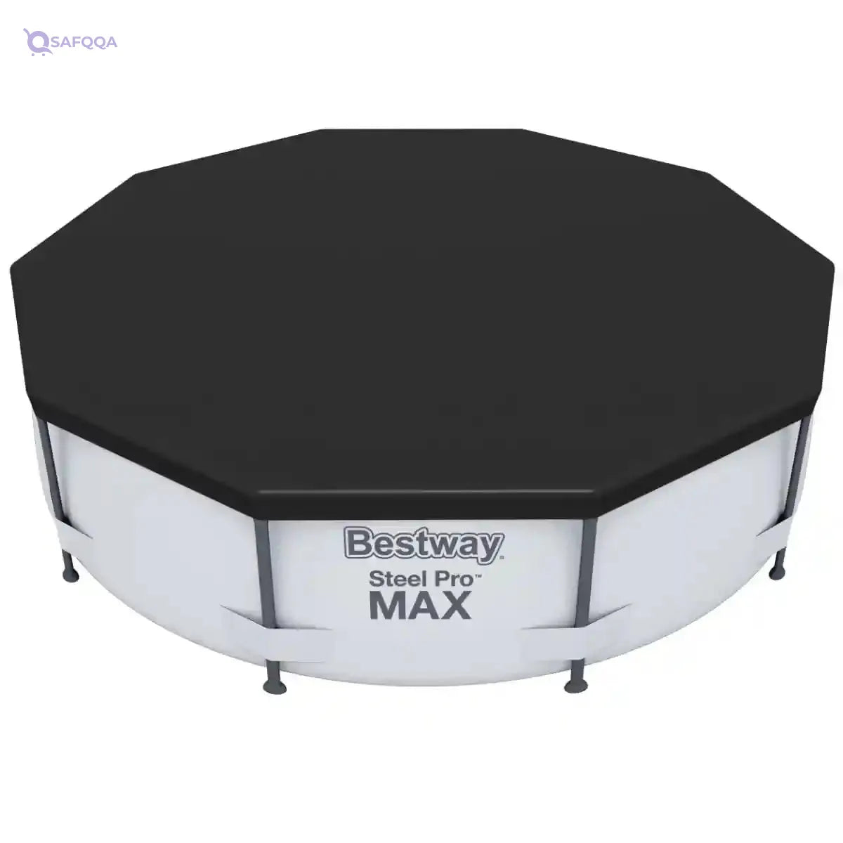 Bestway Above Ground Pool Cover | Waterproof Swimming Pool Cover for Round Pools, Multiple Sizes - Safqqa
