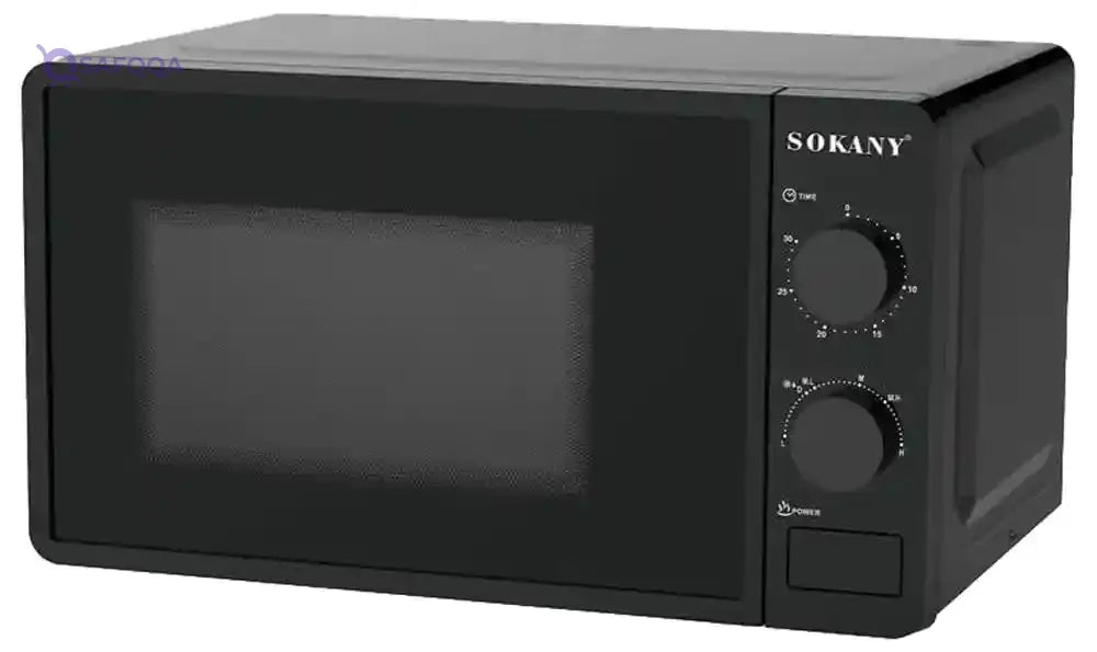 Sokany SK-439 1280W Microwave Oven, 20 Liter Capacity Safety lock feature prevents accidental operation, especially around children - Safqqa