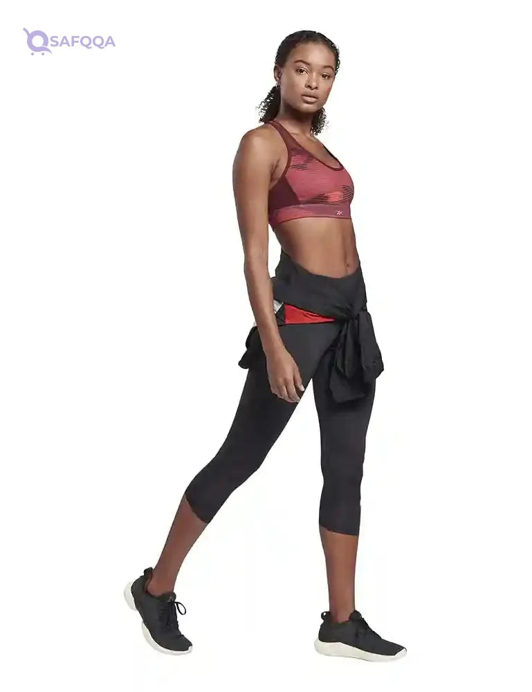 Reebok Women's Running Bra (GI6572_Maroon_34B) - Safqqa