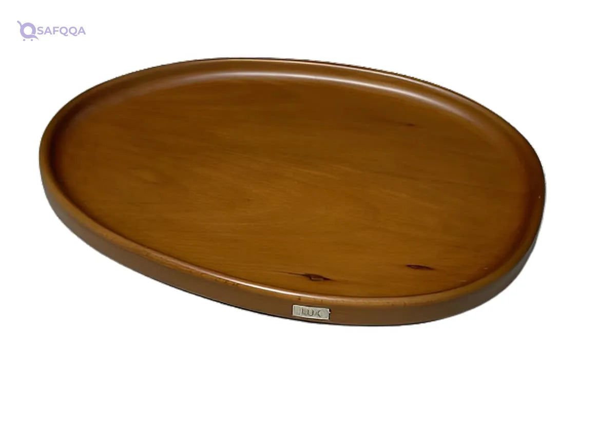 Oval Serving Tray with Wide Rim – Practical & Elegant Design - Safqqa