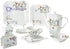 Opalina Breakfast Square Shape Dinner Set – 42 Pieces - Safqqa
