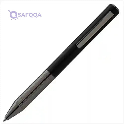 Cerruti 1881 Ballpoint Pen IRVING Black | Writing Instrument With Black Matt Finish And Chrome-Plated Fittings | Blue Ink Color - Safqqa