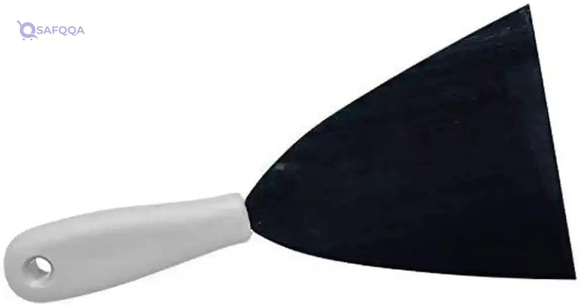 Maya Stainless Steel Spatula with PP Handle Stiff (120 mm) White 88102 - Safqqa Egypt