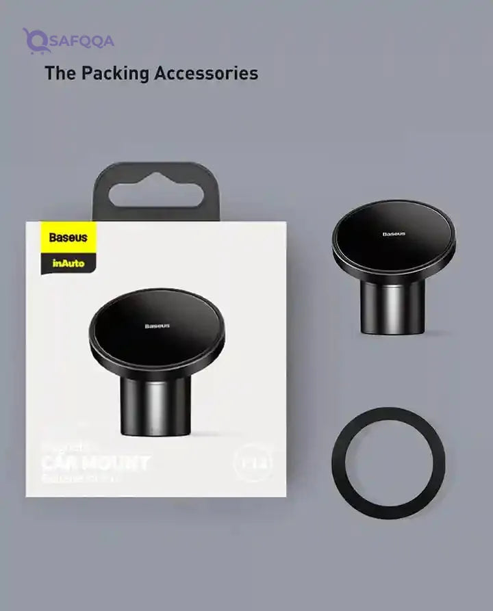 Baseus Magnetic Car Mount Dashboard & Air Vent Cell Phone Holder Compatible for iPhone - Safqqa