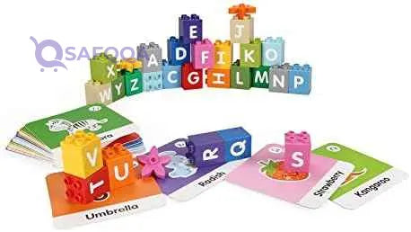 Dubie The Alphabet Train - 71 Pieces and 26 Learning Cards - Safqqa Egypt