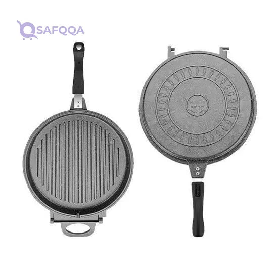 Papilla 32cm Cast Twin Grill Pan - Safqqa