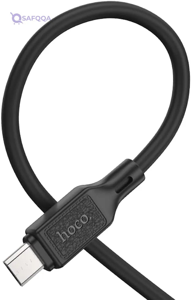 Hoco X90 - Cool Silicone Charging And Data Transmittion Cable , USB-A To Micro-USB Plug, Compatible With Samsung Huawei Xiaomi Oppo - Safqqa
