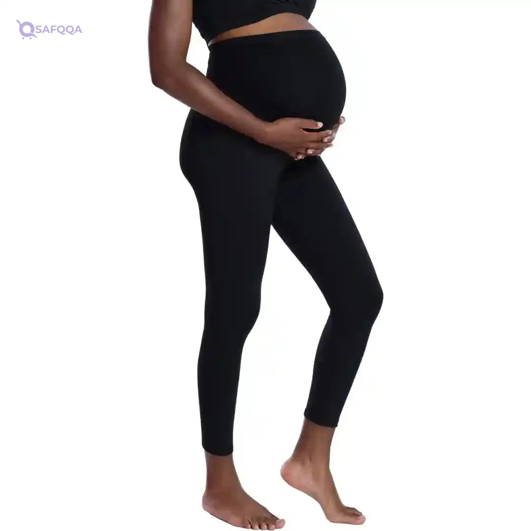 Motherhood MATERNITY womens Essential Stretch Full Length Secret Fit Over the Belly Pregnancy Leggings - Safqqa Egypt
