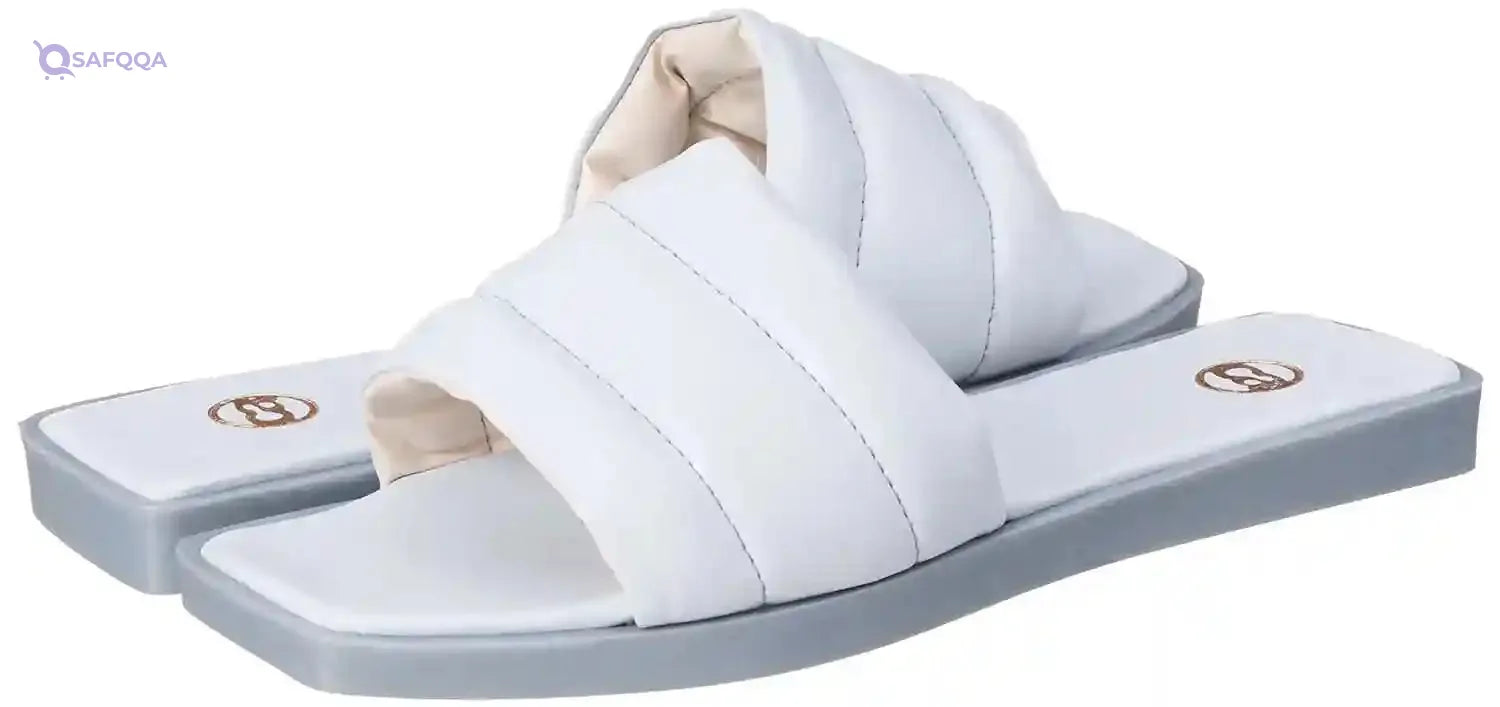 Club Aldo Square-Toe Quilted Strap Slide Slippers For Women - Safqqa Egypt