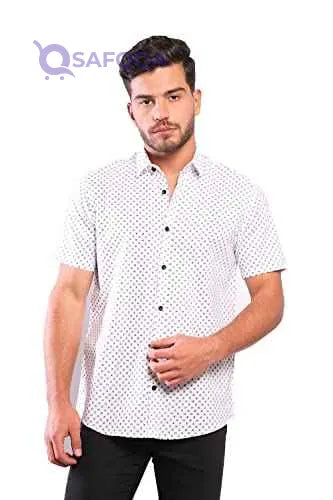 White Rabbit Men's Short Sleeve Shirt (WR2097S22) - Safqqa Egypt