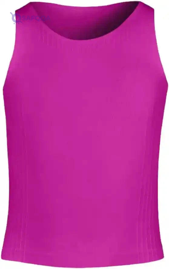 Silvy La Mella Girls' Lycra Sleeveless Top Underwear - Fuchsia (4-6 Years) - Safqqa Egypt
