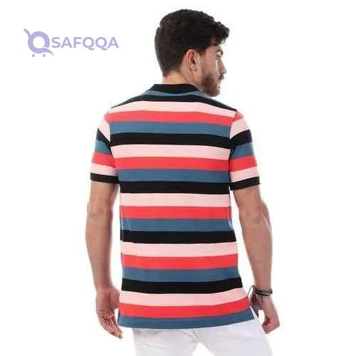 Andora mens Striped Slim-Fit Polo Shirt 29S20M8701BS - Safqqa Egypt