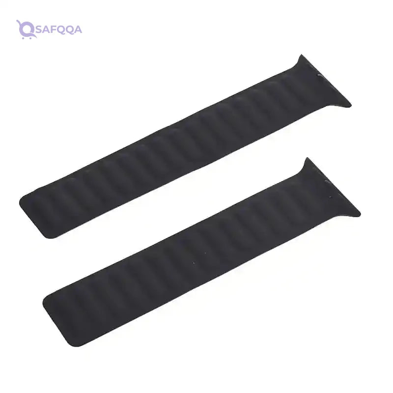 Generic Silicone Two Faced Magnetic Clasp Adjustable Watch Strap With Modern Design For Unisex Compatible With Smart Watches 38/40/41 MM - Safqqa Egypt