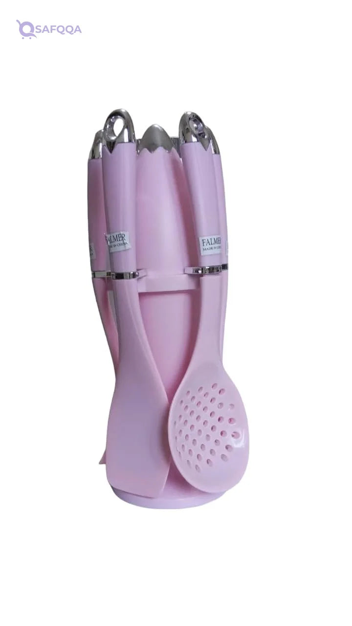 Flamer Mate Silicone Kitchen Utensils Set – 6 Pieces - Safqqa