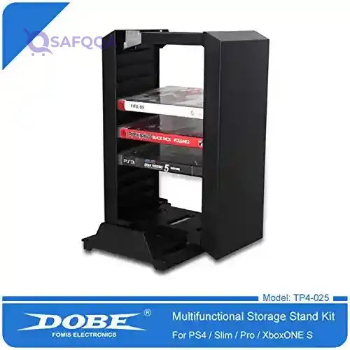 Dobe TP4-025 Multifunctional Disk Storage Stand Kit with DS4 Controller Charging Dock - Safqqa