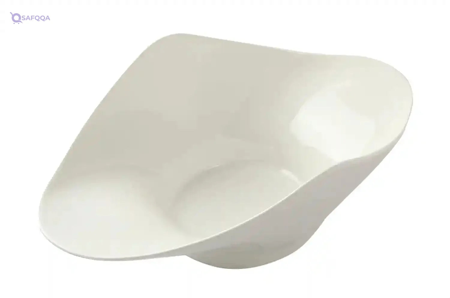 Home Porcelain Serving Plate, 44 cm - White - Safqqa Egypt