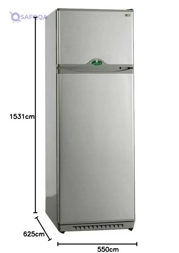 Kiriazi  Refrigerator 2 Doors - 10 Feet, Silver - Safqqa
