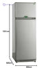 Kiriazi  Refrigerator 2 Doors - 10 Feet, Silver - Safqqa