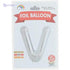 Foil Large Letter V Shaped Balloon Can Fills With Air Or Helium And Made From High Quality Materials Specially For Birthday Parties 32 Inch - Silver - Safqqa