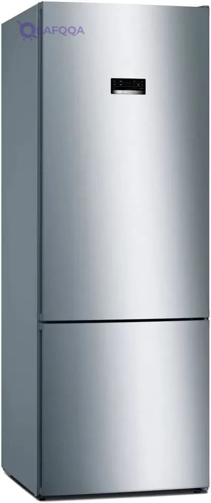 Bosch Refrigerator With Bottom Freezer, 193 x 70 cm - 505 liters - Stainless Steel, Silver - Safqqa