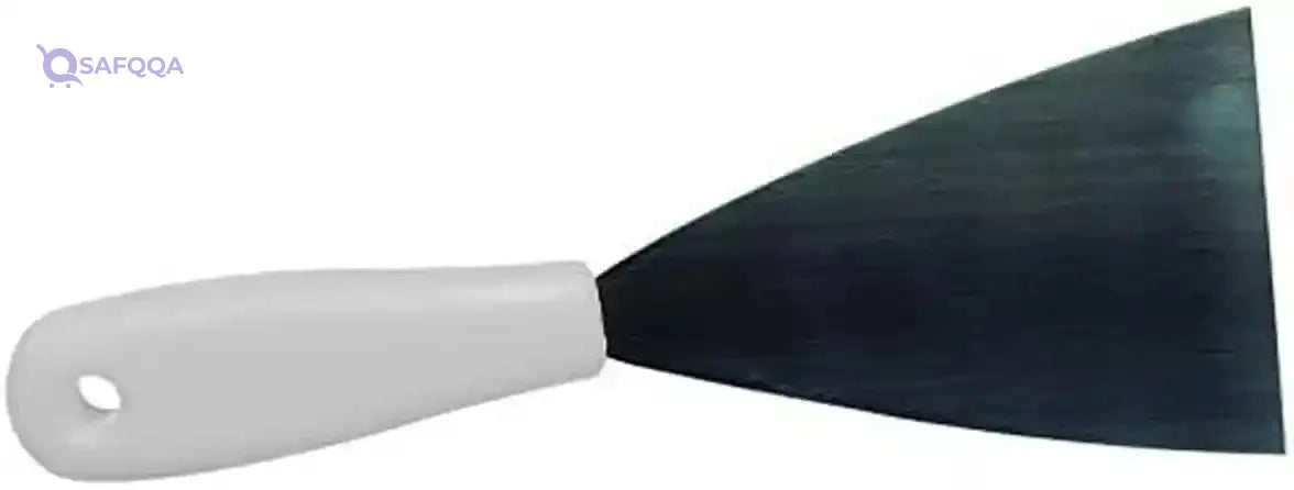 Maya Stainless Steel Spatula with PP Handle Stiff (80 mm) White 88082 - Safqqa Egypt