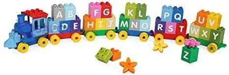 Dubie The Alphabet Train - 71 Pieces and 26 Learning Cards - Safqqa Egypt