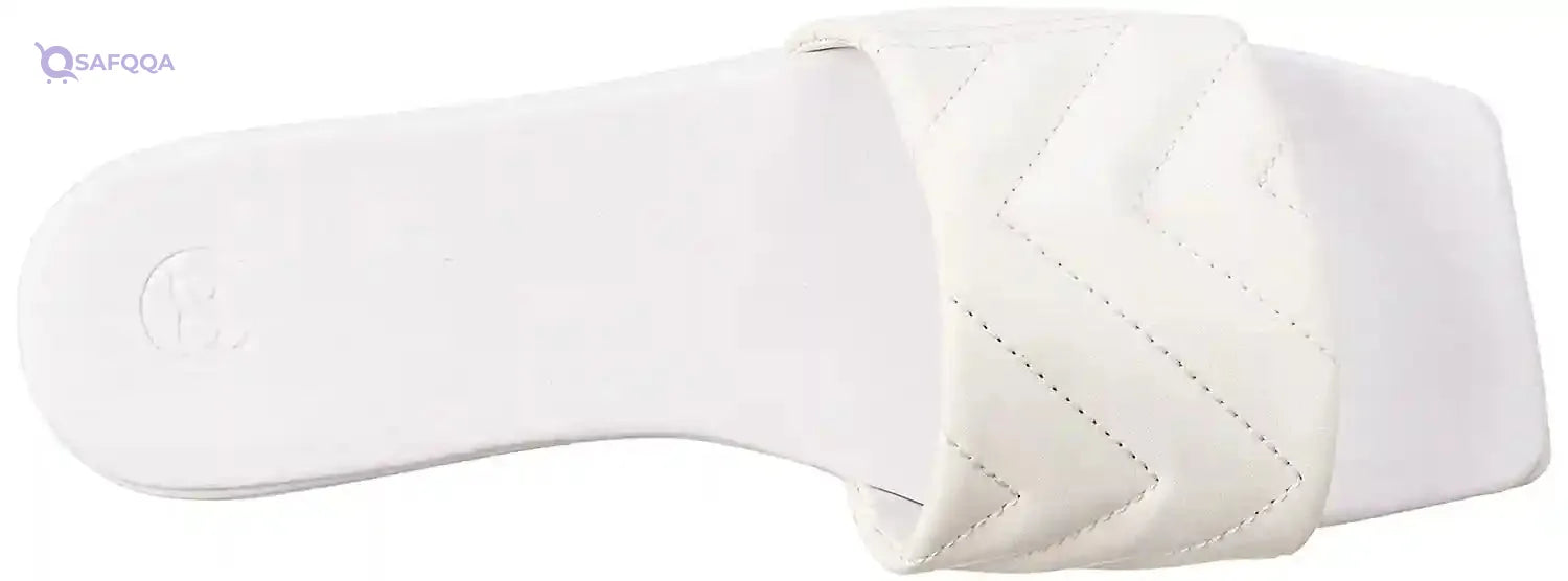 Club Aldo Quilted Square Toe Flat Slides for Women - Safqqa Egypt