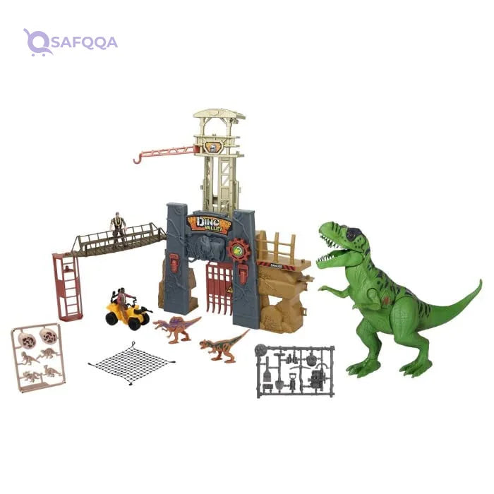 CHAP MEI Dino Valley – Dino Tower Stronghold Playset - Safqqa