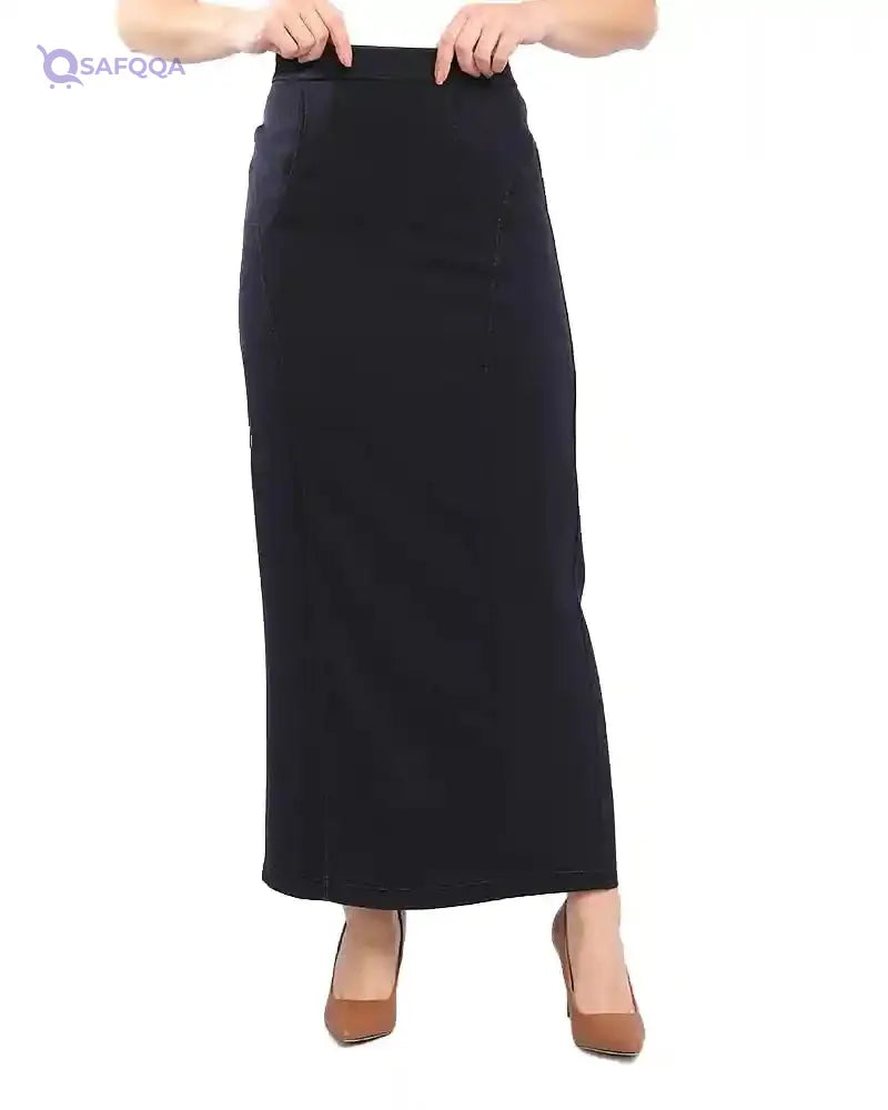 ESLA Long Skirt Dark Blue - Safqqa Egypt