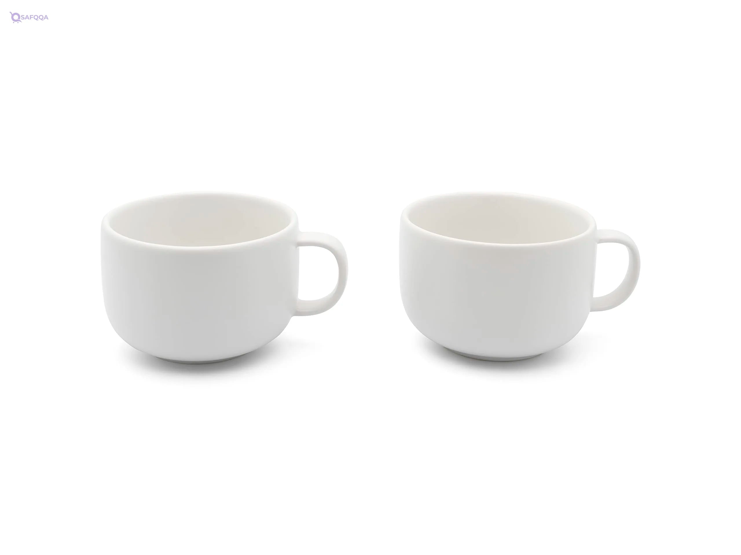 Bredemeijer Tea Cup, 250 ml, White, Set of 2 - Safqqa